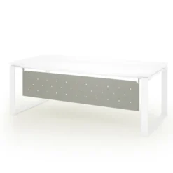 Voile de fond métallique pour bureau Léandre Manager - l. 200 cm pieds cadre