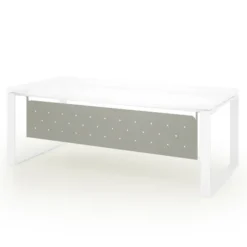Voile de fond métallique pour bureau Léandre Manager l. 160 cm - pieds cadre