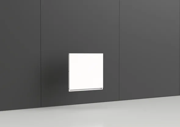Voile de fond Nova - métal - pour rayonnage l. 90 x h. 90 cm