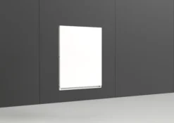 Voile de fond Nova - métal - pour rayonnage l. 90 x h. 120 cm