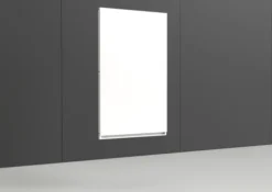 Voile de fond Nova - métal - pour rayonnage l. 90 x h. 150 cm