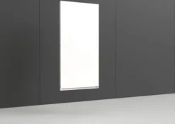 Voile de fond Nova - métal - pour rayonnage l. 90 x h. 180 cm
