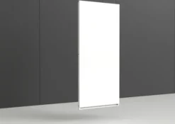 Voile de fond Nova - métal - pour rayonnage l. 90 x h. 200 cm