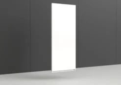 Voile de fond Nova - métal - pour rayonnage l. 90 x h. 220 cm