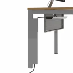 Voile de fond pour bureau droit Arial - l. 160 cm